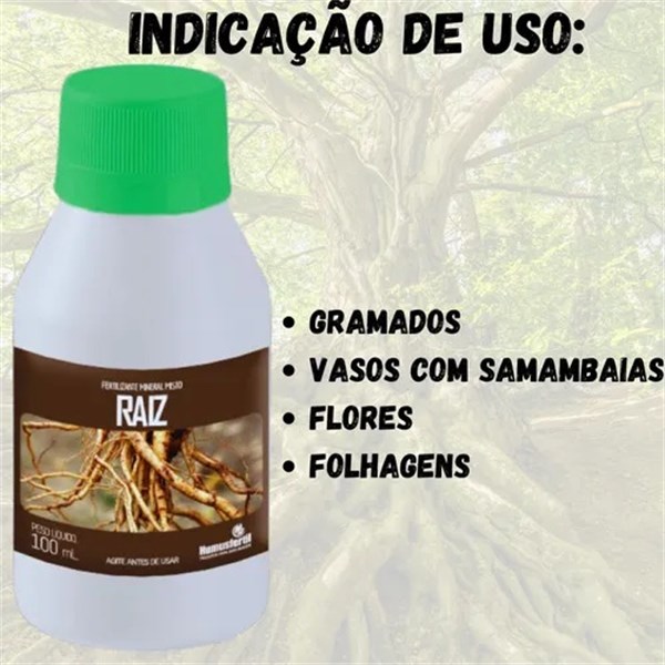 Fertilizante Orgânico Enraizador Raiz Humusfertil 100ml