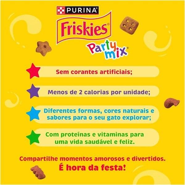 Friskies Party Mix Carne Sabor Cordeiro e Carne Suína 40g
