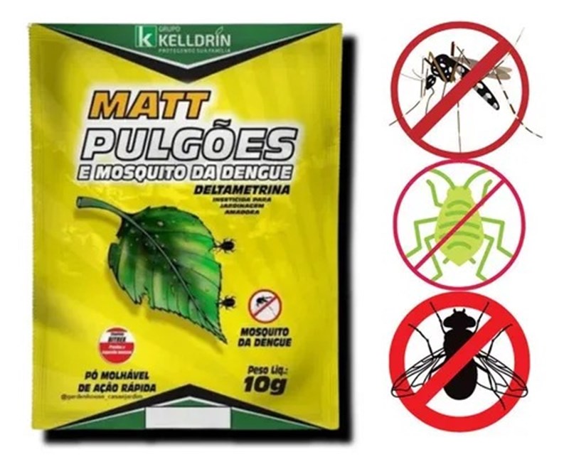Kelldrin 100 Matt Pulgões E Mosquito Da Dengue 10g