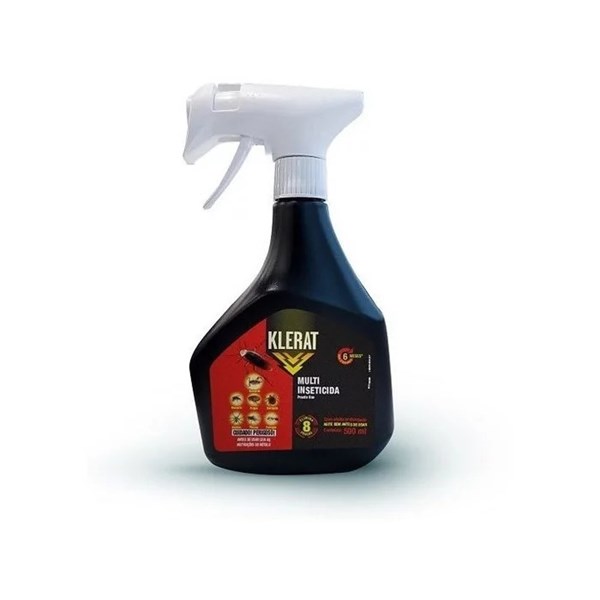Klerat Multi Inseticida Elimina 8 Pragas Pronto Uso 500ml