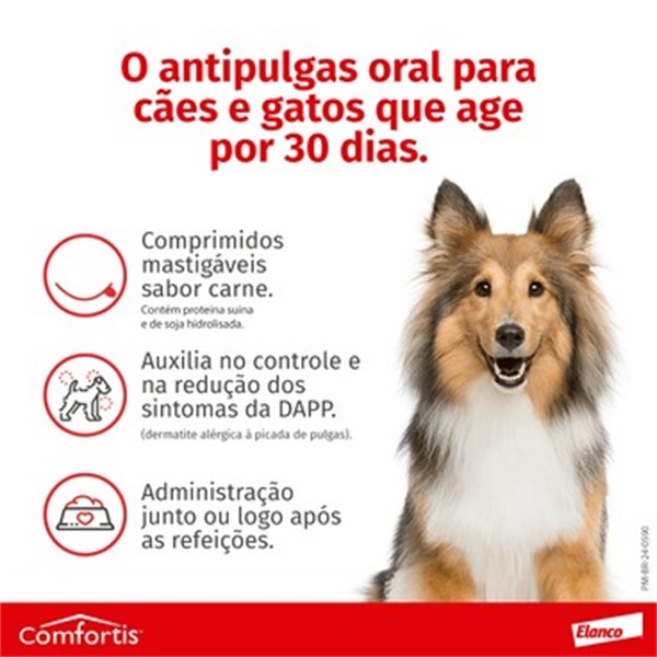 Comfortis Antipulgas 810mg Cães de 18 a 27kg 1 comprimido