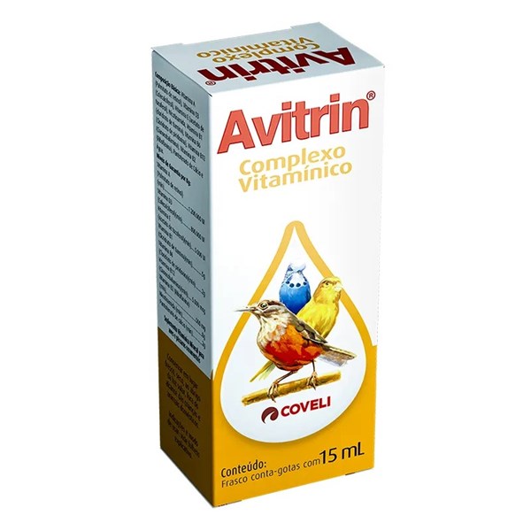 Avitrin Complexo Vitamínico para Passáros 15ml