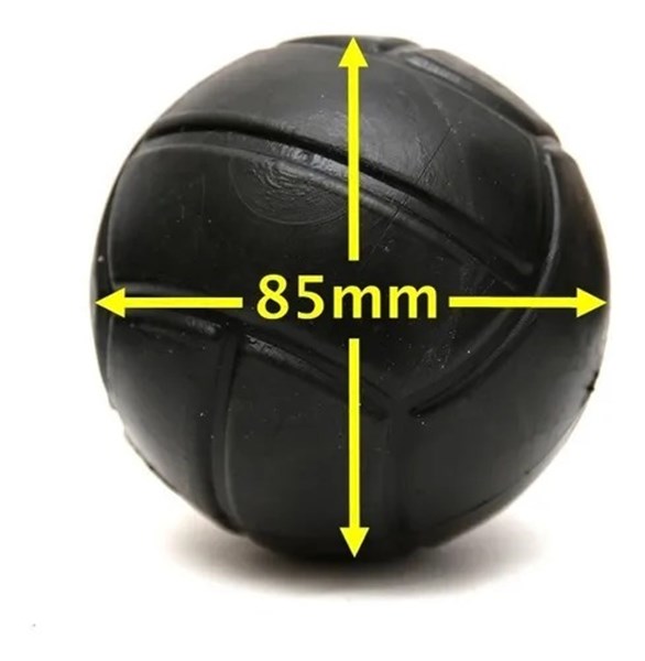 Brinquedo Bolinha Pet Lisa Black 85mm para Cães