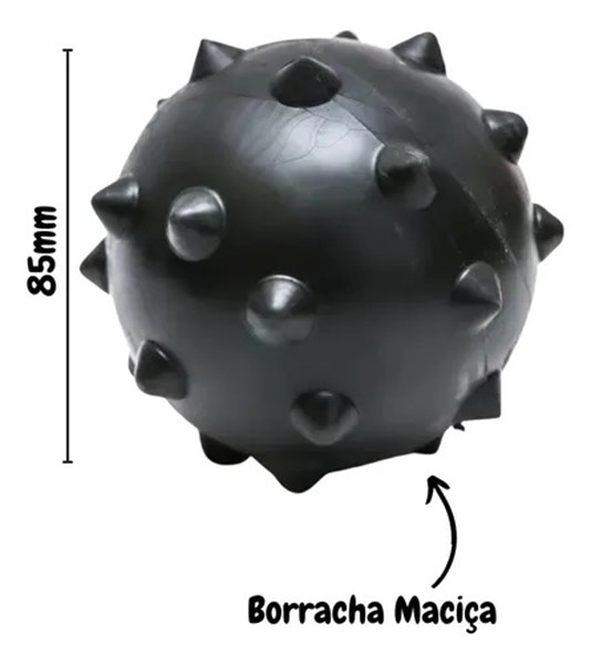 Brinquedo Bolinha Pet Cravo Black 85mm para Cães