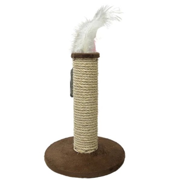 Arranhador Redondo Velboa Fit Mni Para Gatos Corda de Sisal Pena
