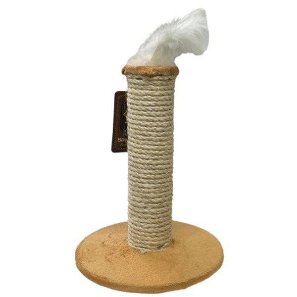 Arranhador Redondo Velboa Fit Mni Para Gatos Corda de Sisal Pena