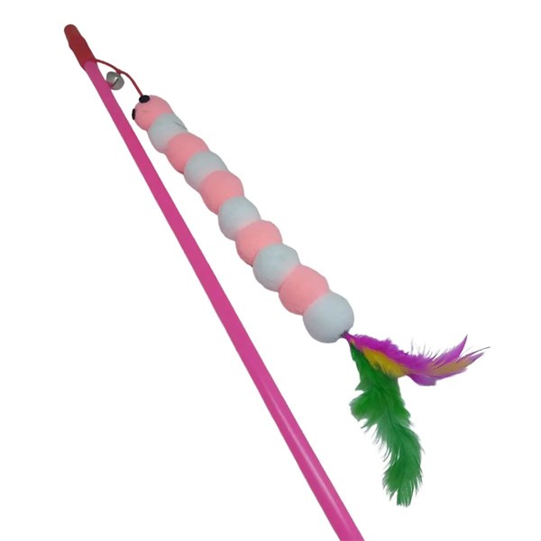 Varinha Centopeia com Elástico Divertido para Gatos