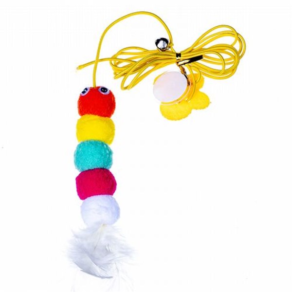 Brinquedo Centopeia com Elástico Divertido para Gatos