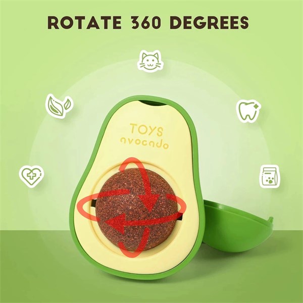 Brinquedo Abacate Para Gatos Com Catnip Erva Gato Natural