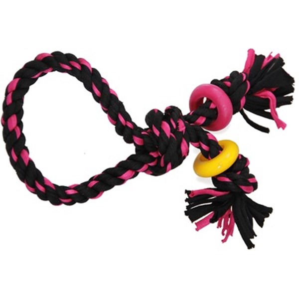 Brinquedo Corda Black Argolas com Alça 30cm