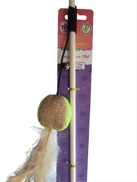 Varinha Brinquedo para Gato com Bola 40cm