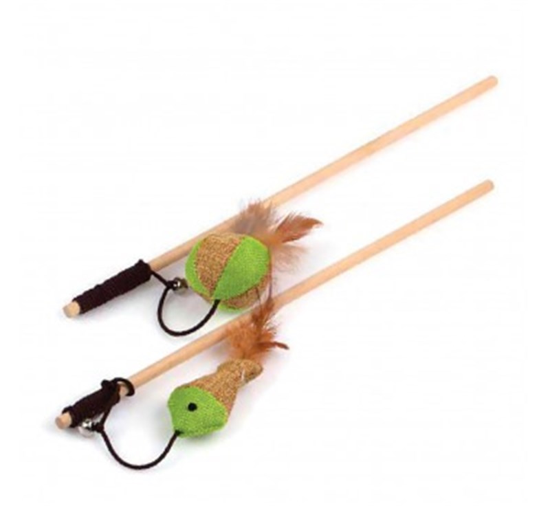 Varinha Brinquedo para Gato com Peixe 40cm