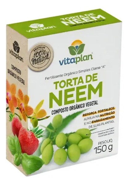 Fertilizante Torta De Neem Composto Orgânico 150g Vitaplan