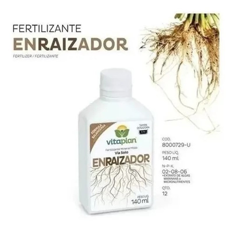 Fertilizante Mineral Enraizador Vitaplan 140ml