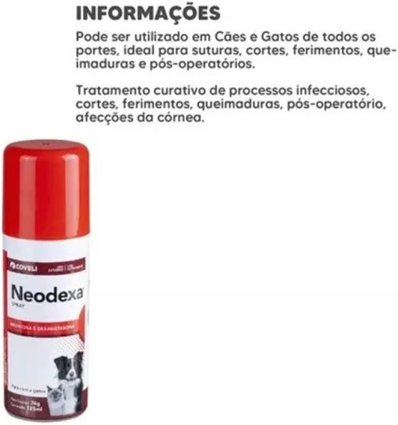 Neodexa Spray 125ml para Cães e Gatos