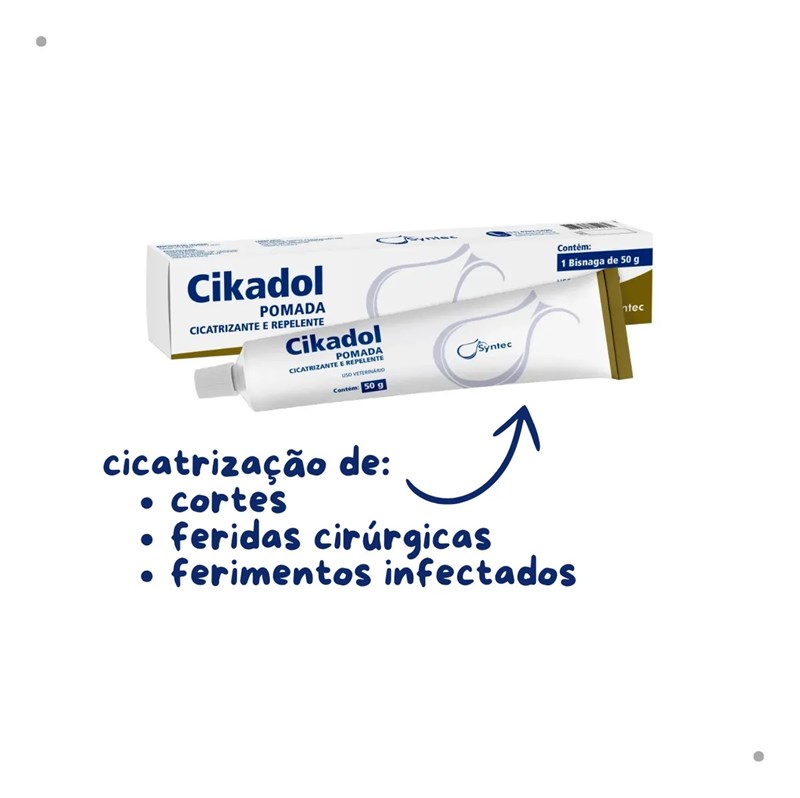 Cikadol Pomada Cicatrizante E Repelente Syntec 50g