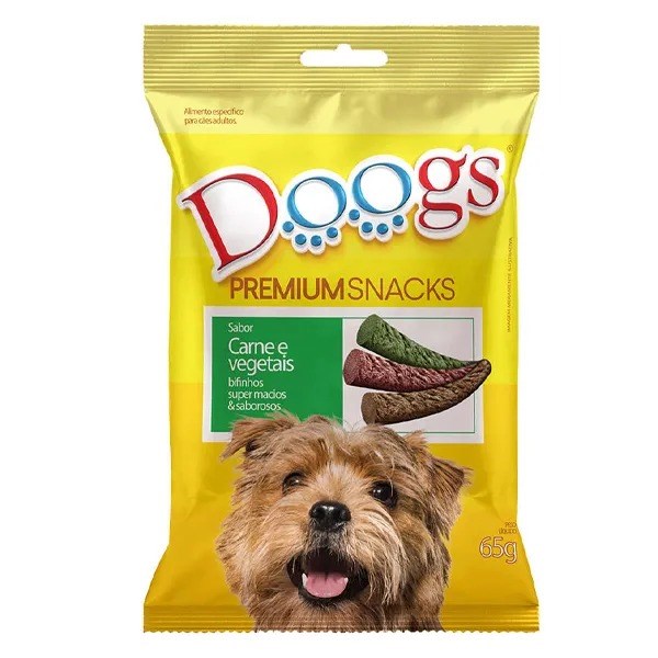 Bifinho Doogs Premium Sabor Carne Vegetais 65g