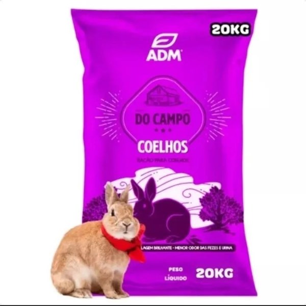 Ração para Coelhos Do Campo Adm - 20kg