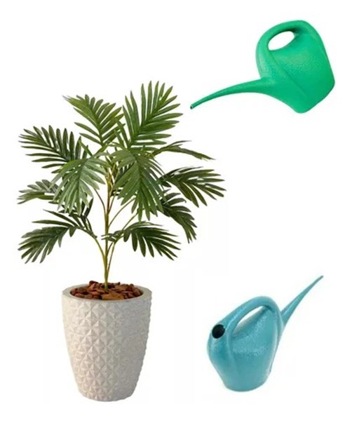 Regador Com Bico Fino 2 Litros Verde/azul Jardinagem