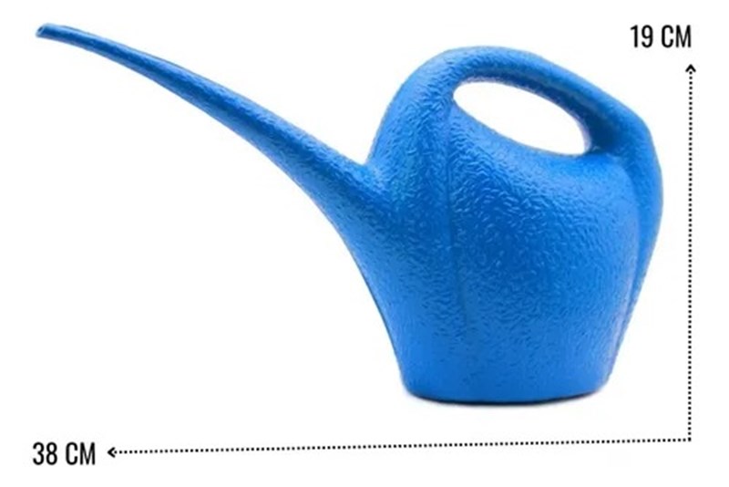 Regador Com Bico Fino 2 Litros Verde/azul Jardinagem