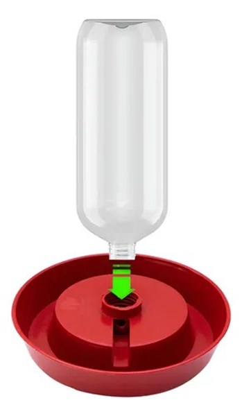 Base Bebedouro para Aves Garrafa Pet