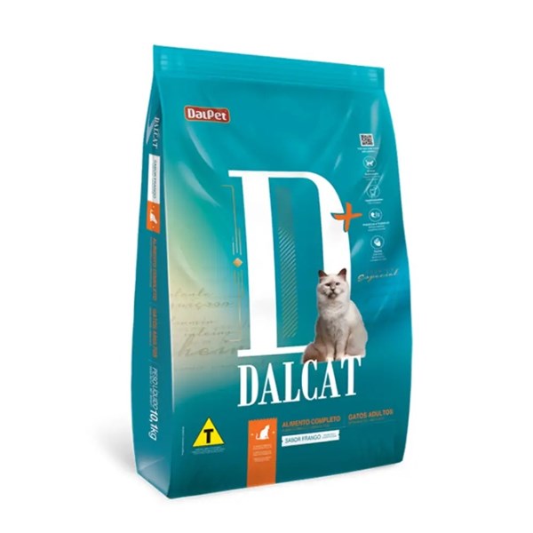 Ração Dalcat Premium Gatos Adultos Sabor Frango 25kg