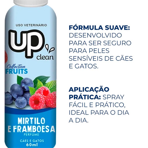 Perfume Mirtilo e Framboesa Tropical Fruits 60ml Up Clean