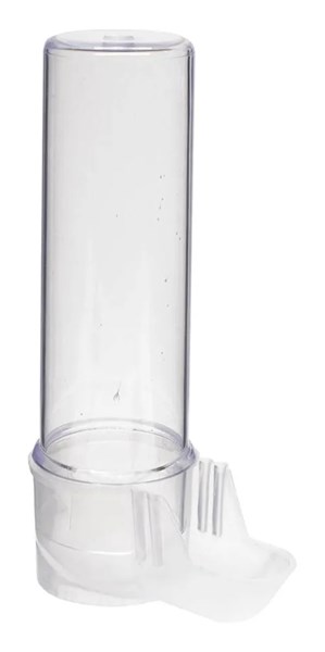Bebedouro Pássaros Bico Largo 80ml para Gaiolas malha Larga