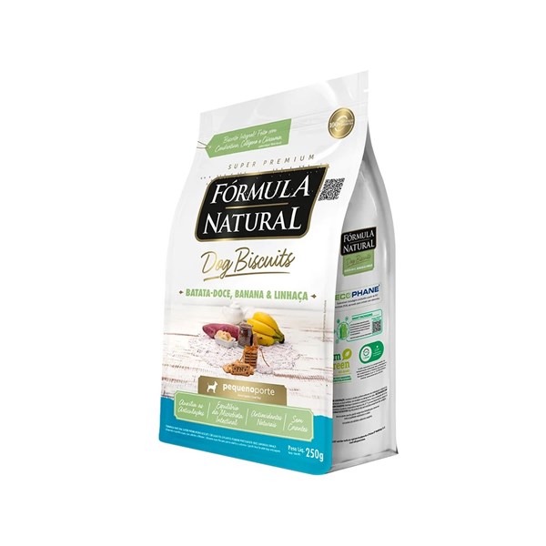 Petisco Fórmula Natural Dog Biscuits Batata Doce Cães Adultos Pequeno Porte 250g