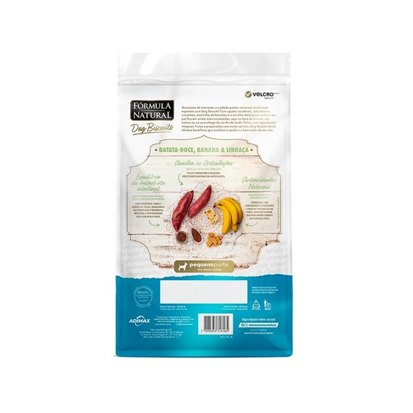 Petisco Fórmula Natural Dog Biscuits Batata Doce Cães Adultos Pequeno Porte 250g