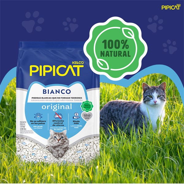 Areia Pipicat Bianco Original 1,8KG
