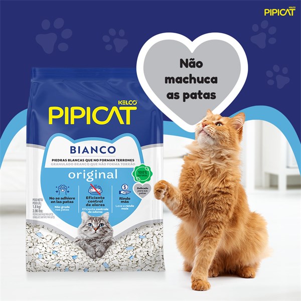 Areia Pipicat Bianco Original 1,8KG