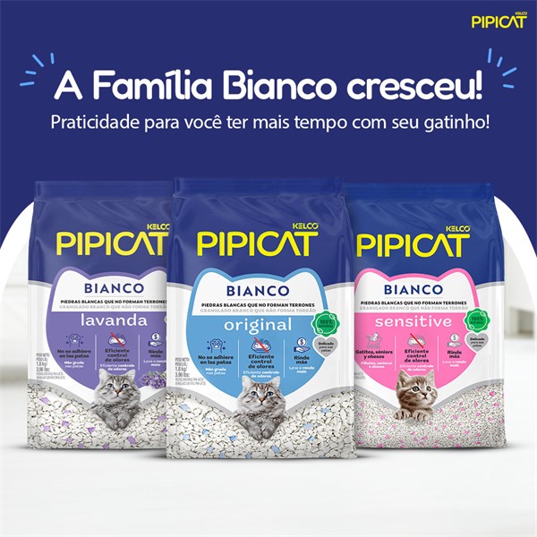 Areia Pipicat Bianco Original 1,8KG