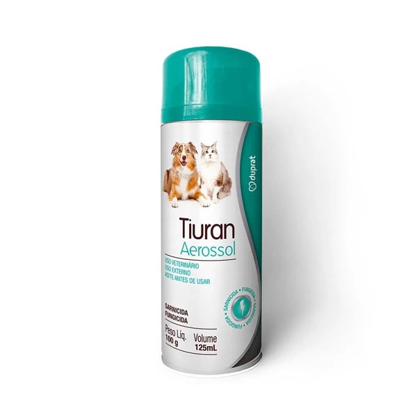 Tiuran Spray Sarnicida e Fungicida para Cães e Gatos Duprat 125 ml