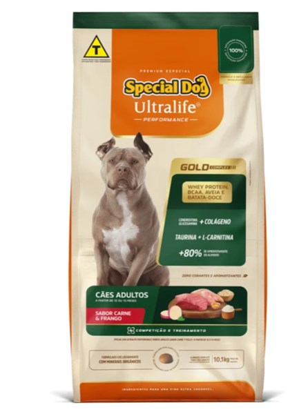 Ração Special Dog Gold Performance Carne e Frango 10KG