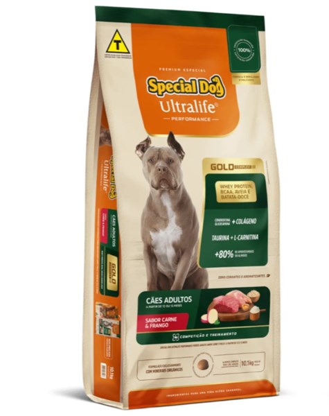 Ração Special Dog Gold Performance Carne e Frango 10KG
