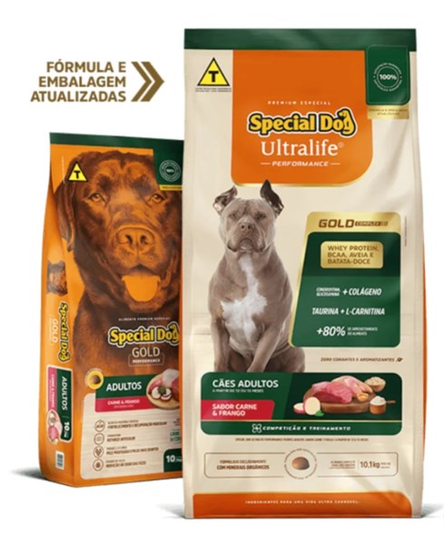 Ração Special Dog Gold Performance Carne e Frango 10KG