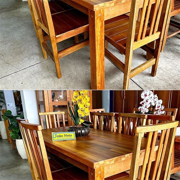 Cj catalao 160 com 06 cadeiras pd Mel