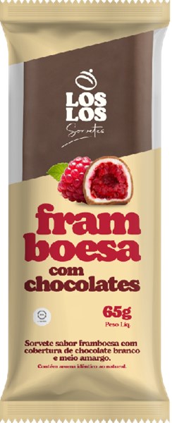 LOS LOS FRAMBOESA COM CHOCOLATES - 65G