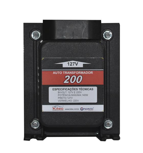 A2-02-2-01  Auto Transformador 200va 140w Trip C/ Protetor Termico Kitec