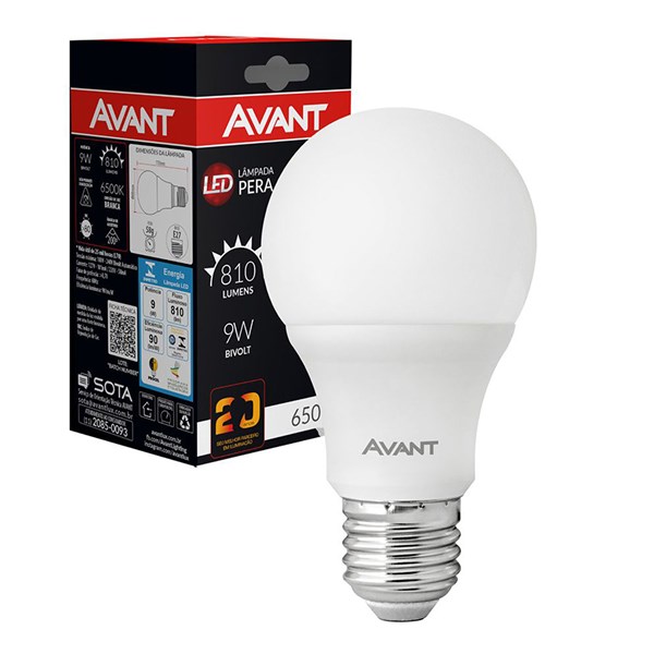 Lampada Bulbo Led 9w 4000k Biv Avant