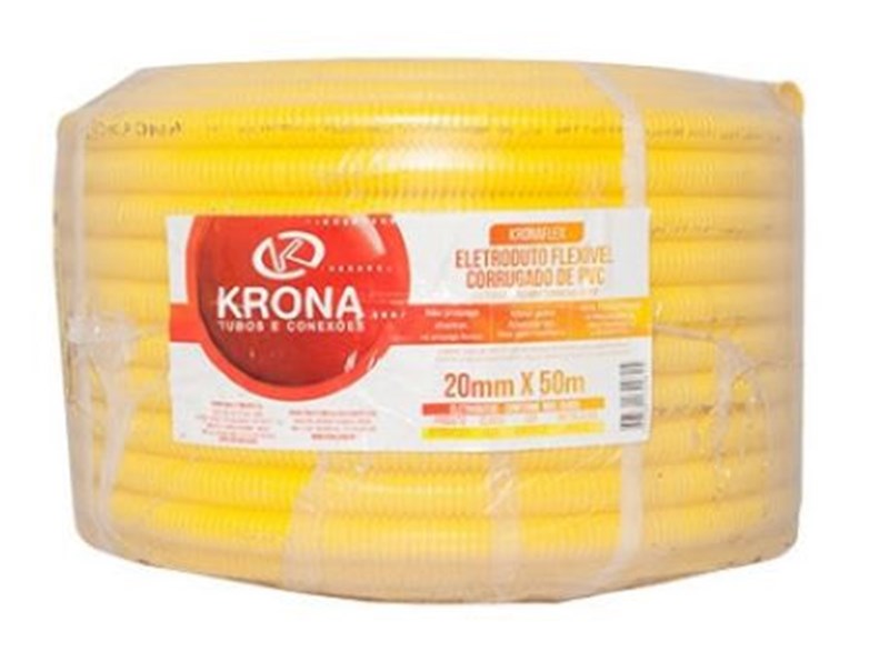 ELETRODUTO DE PVC FLEX CORRUGADO 25MM KRONA