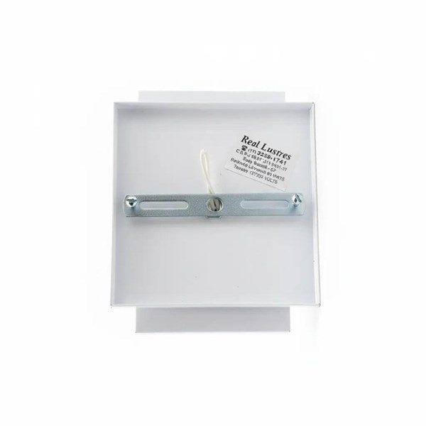 ARANDELA RETANGULAR PAR 20 BRANCO