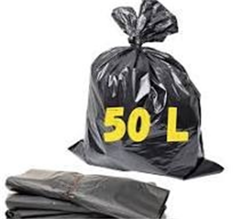 SACO DE LIXO 50L C/10UN PRETO