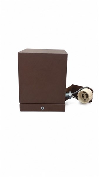 ARANDELA ITALIA COR MARROM TEXTURA 8X8,5X8CM