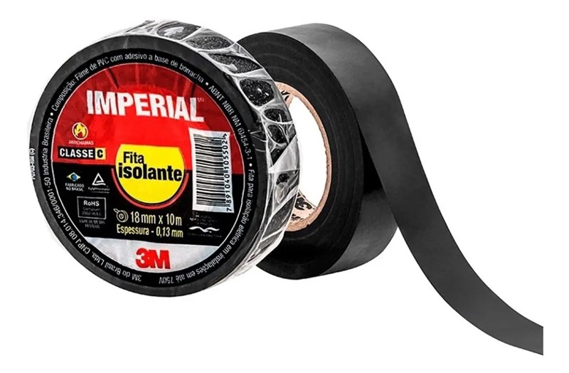 FITA ISOLANTE IMPERIAL 5M 18MM 5X5X2CM