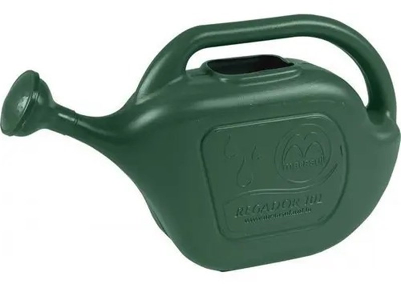 REGADOR  PLASTICO 5L VERDE 44X28X11CM