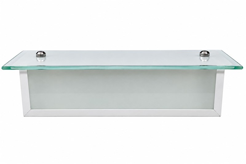 ARANDELA CAMARIM VIDROS LATERAIS BRANCO LISO 32X12X7,5CM