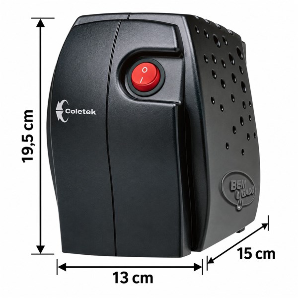ESTABILIZADOR 500VA ENTRADA BIVOLT MANUAL E SAIDA 115V