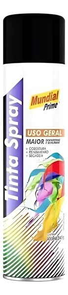 SPRAY PRETO FOSCO 400ML 5,5X24,5X5,5CM
